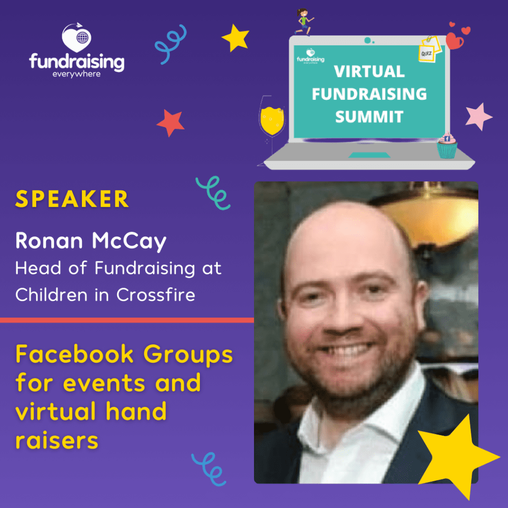 Facebook Groups for Events/virtual hand raisers with Ronan McCay