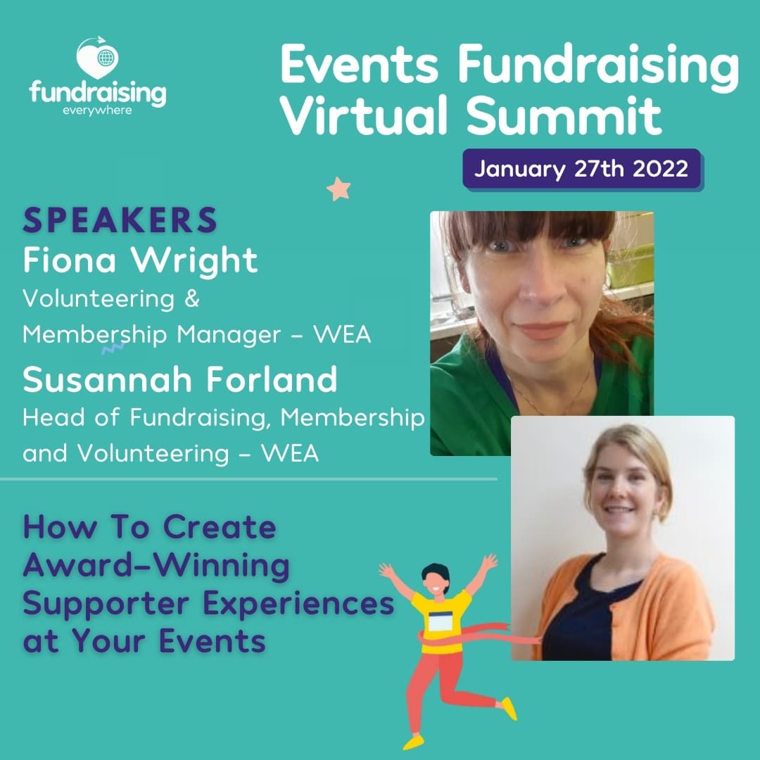 How to create award-winning supporter experiences at your events with Susannah Forland & Fiona Wright