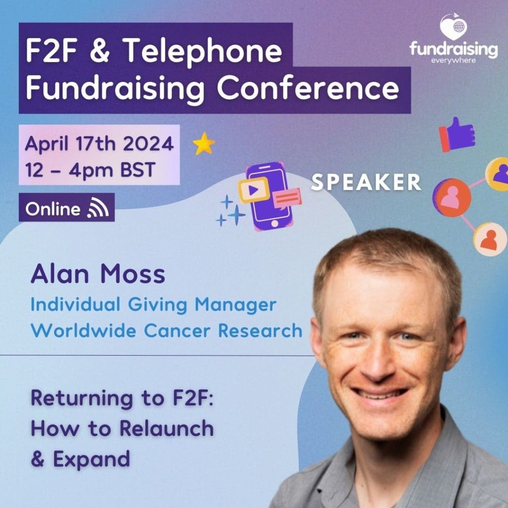 Returning to F2F: how to relaunch and expand OR Restarting F2F to start cancer cures with Alan Moss