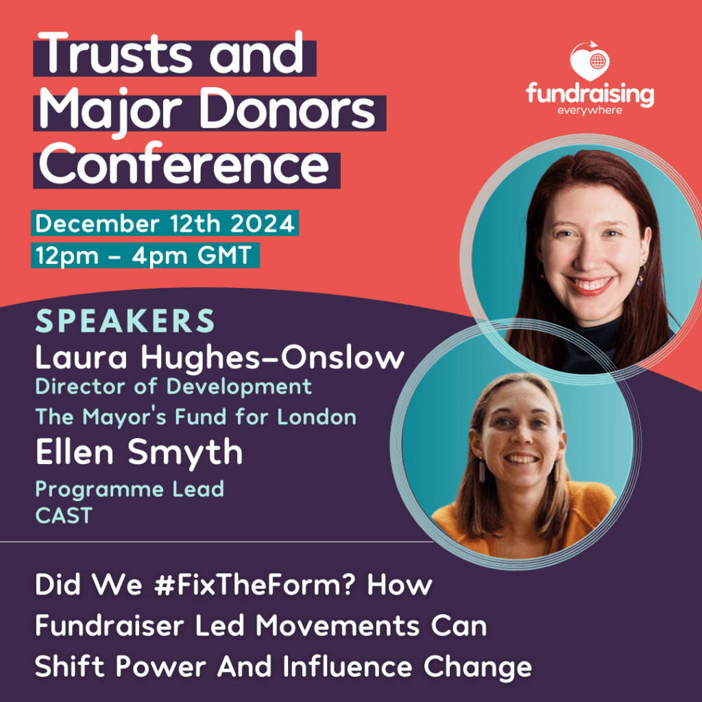 Did we #FixtheForm? How fundraiser led movements can shift power and influence change with Laura Hughes-Onslow & Ellen Smyth