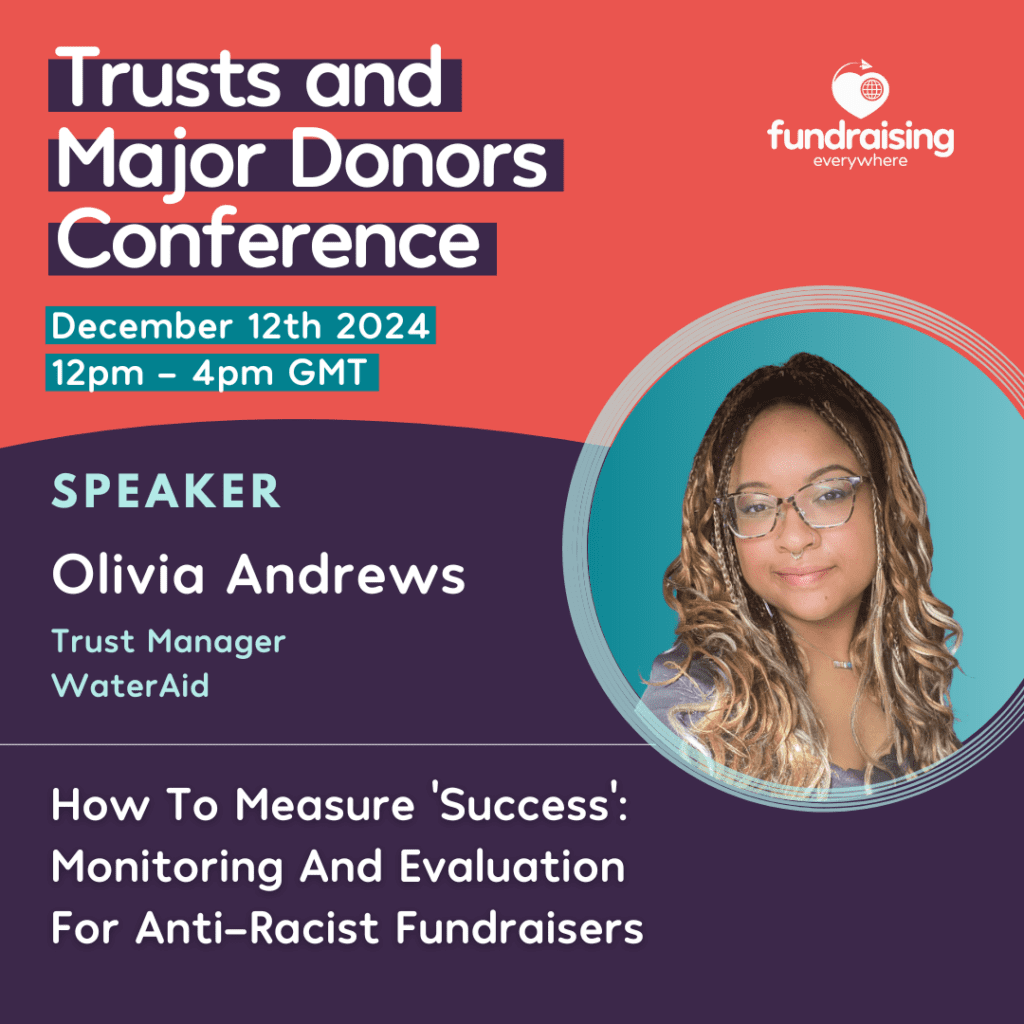 How to measure 'success': monitoring and evaluation for anti-racist fundraisers with Olivia Andrews